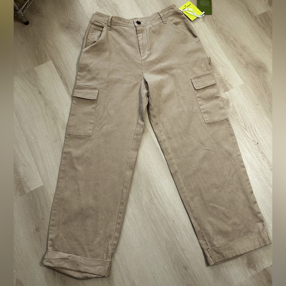 SANDY LIANG x TARGET NWT Cargo Mid-Rise Straight Leg Pockets Pants Summer Size 8